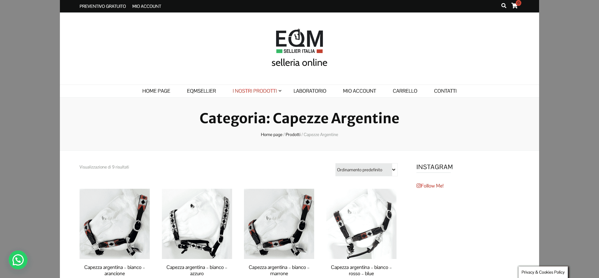 Categoria selle da equitazione EQM Sellier