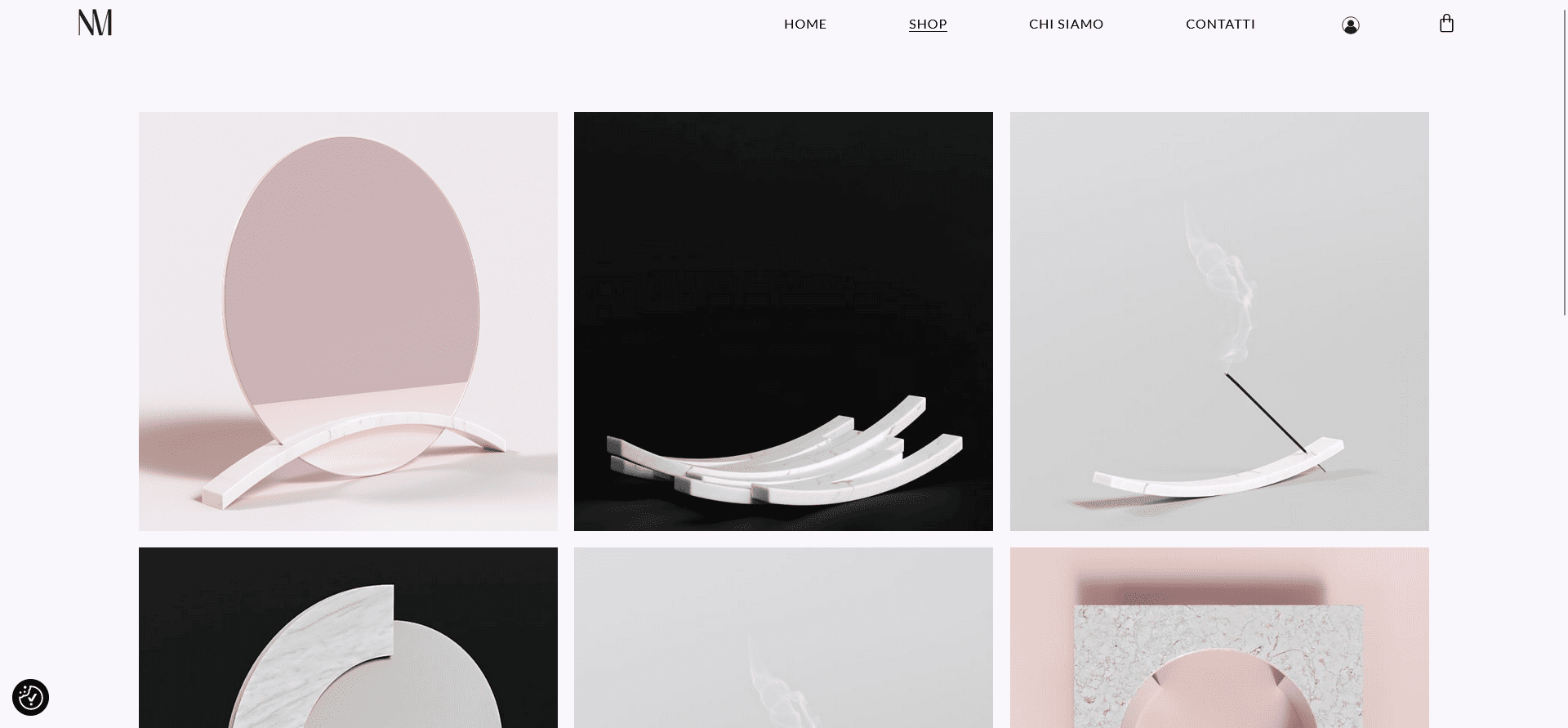 Shop complementi d'arredo marmo Nuda Marmi