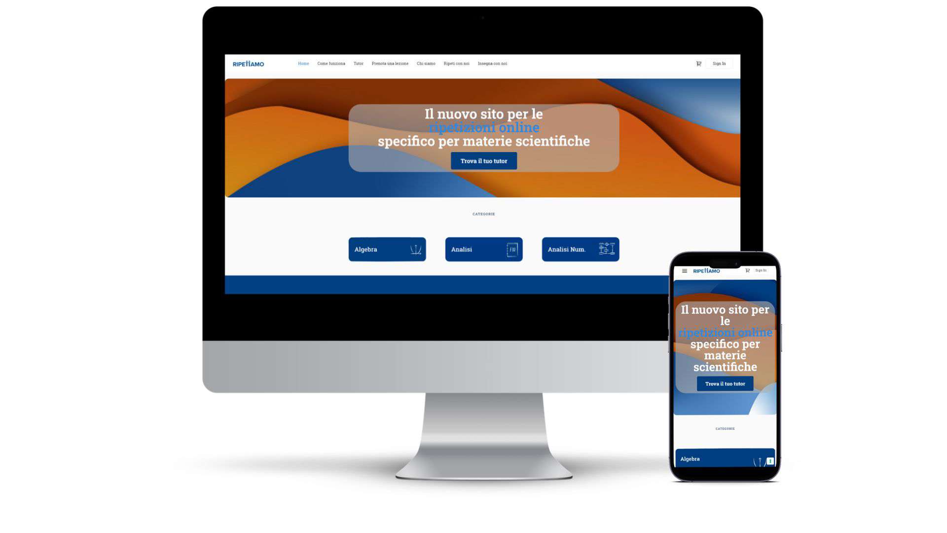 Piattaforma Ripetiamo su desktop e mobile